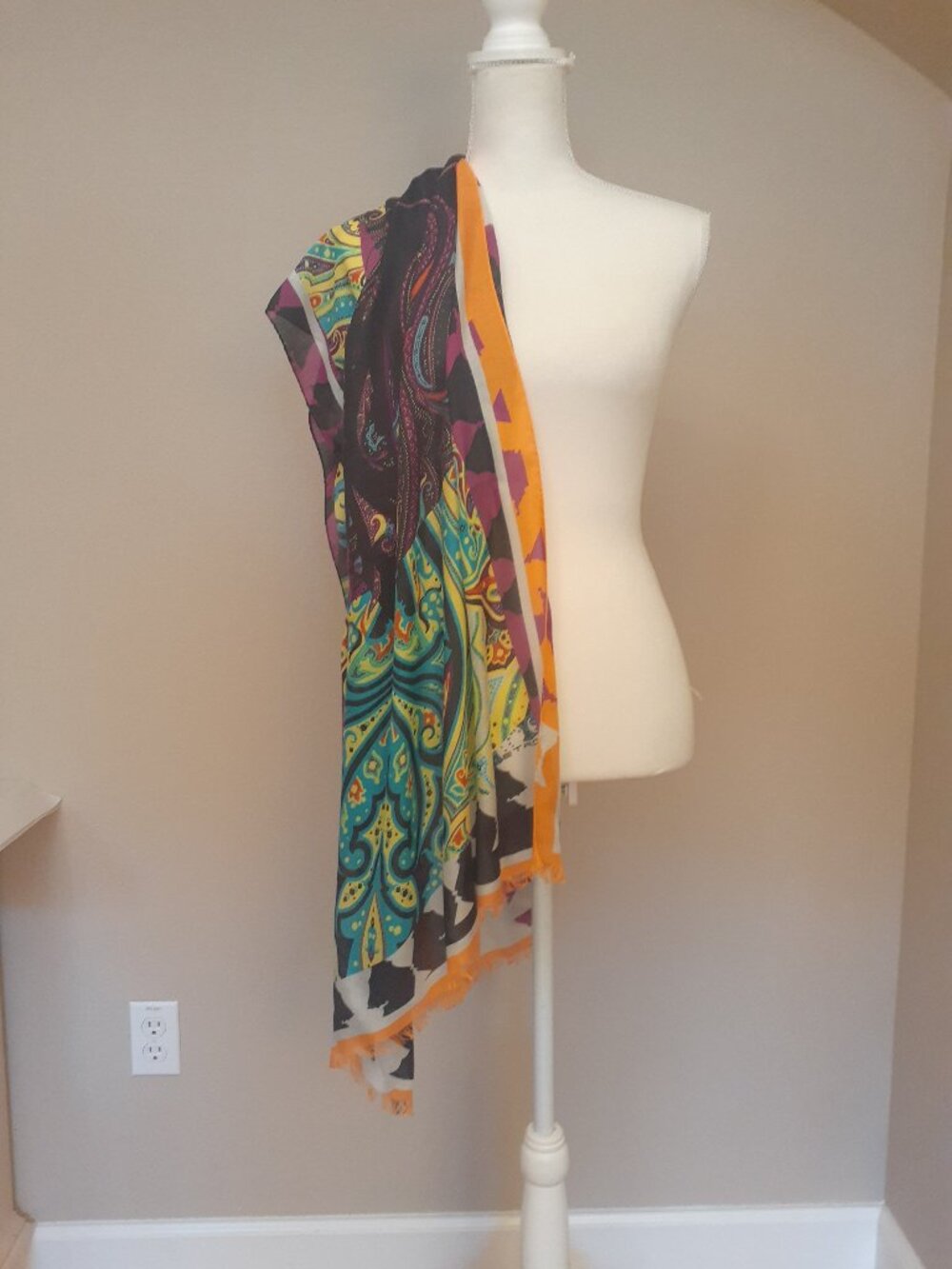 Etro Block Print Scarf